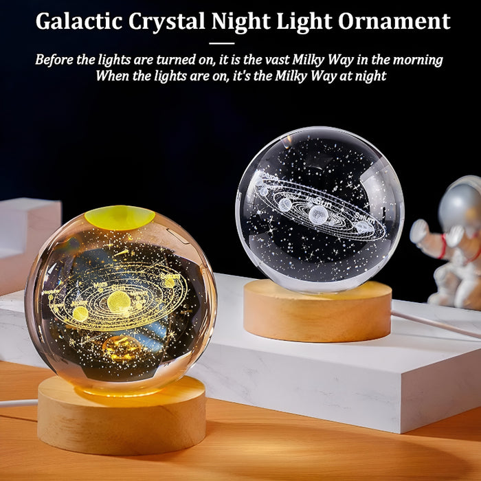 3D Crystal Ball Earth LED Night Light