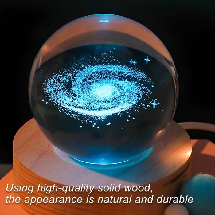 3D Crystal Ball Earth LED Night Light