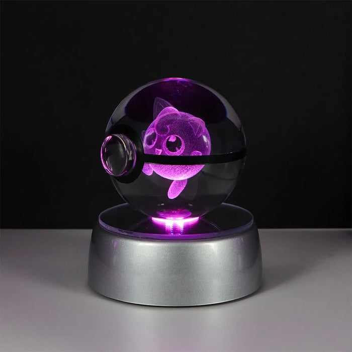 3D Crystal Ball Jigglypuff LED Night Light