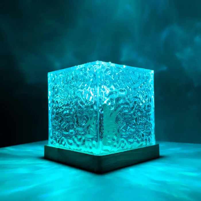 Luminous Cube Lamp with Dynamic LED Light Display