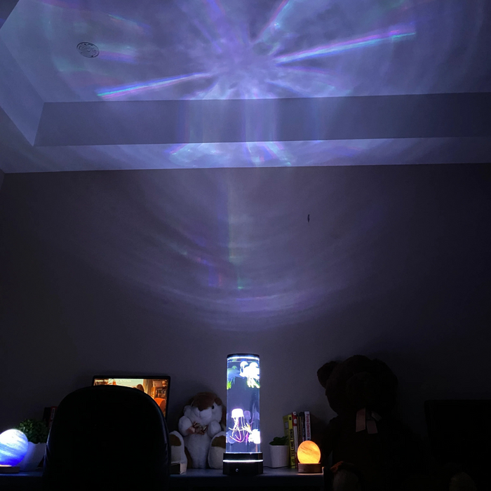 LED Jellyfish Lamp With Remote Control And Ocean Projection