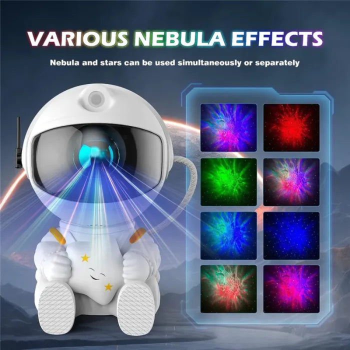 Astronaut Galaxy Star Projector LED Night Light