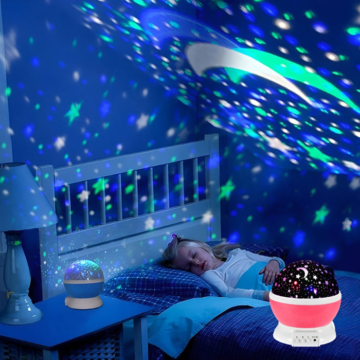 Rotating Starry Sky Night Light Projector