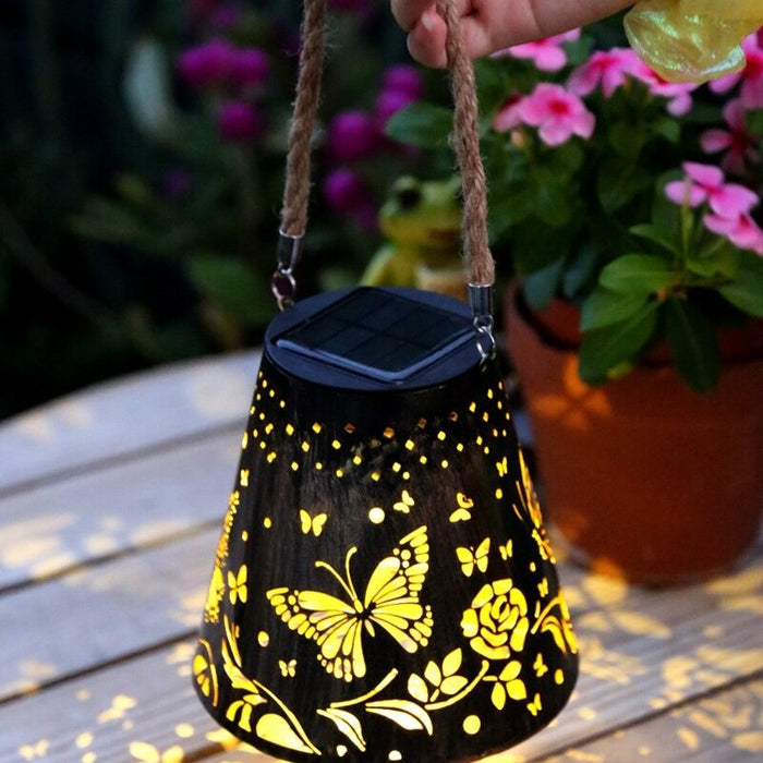 Hollow Star Solar Hanging Outdoor Lights