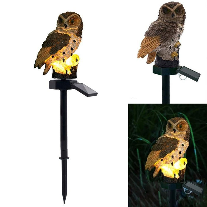 Home Decor Owl LED Solar Lamp