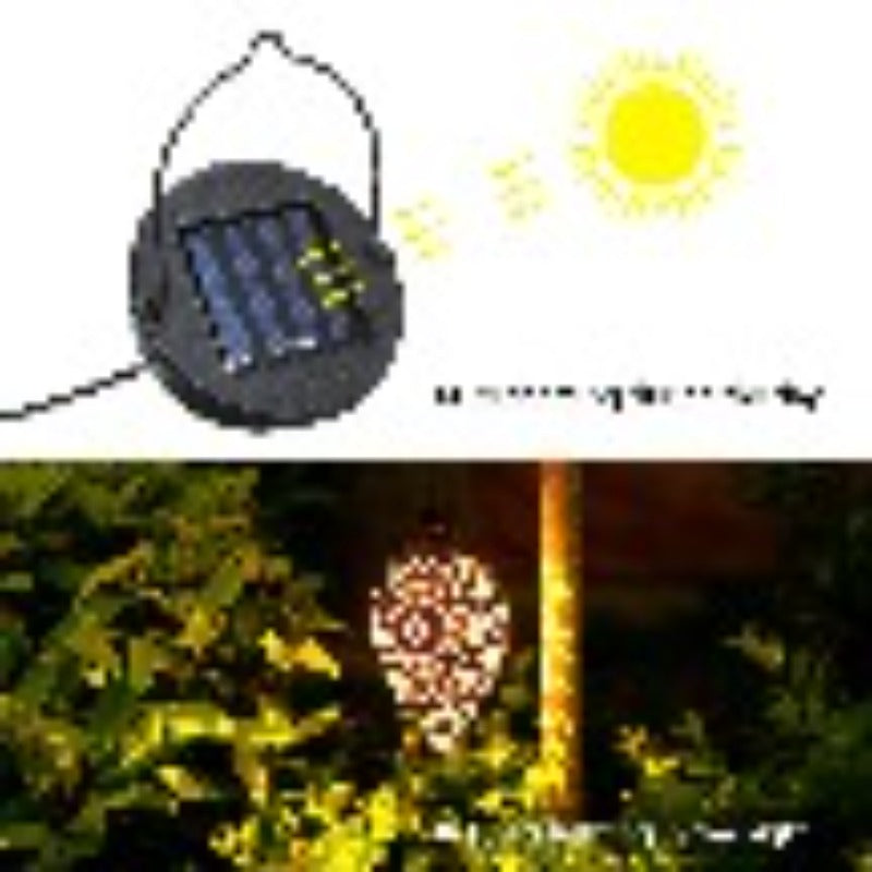 Olive Shaped Waterproof Solar Garden LED Hanging Lantern Light
