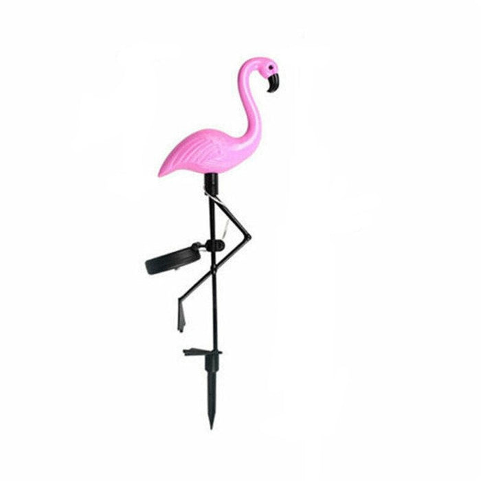 Solar Power Pink Flamingo Garden Decor Light