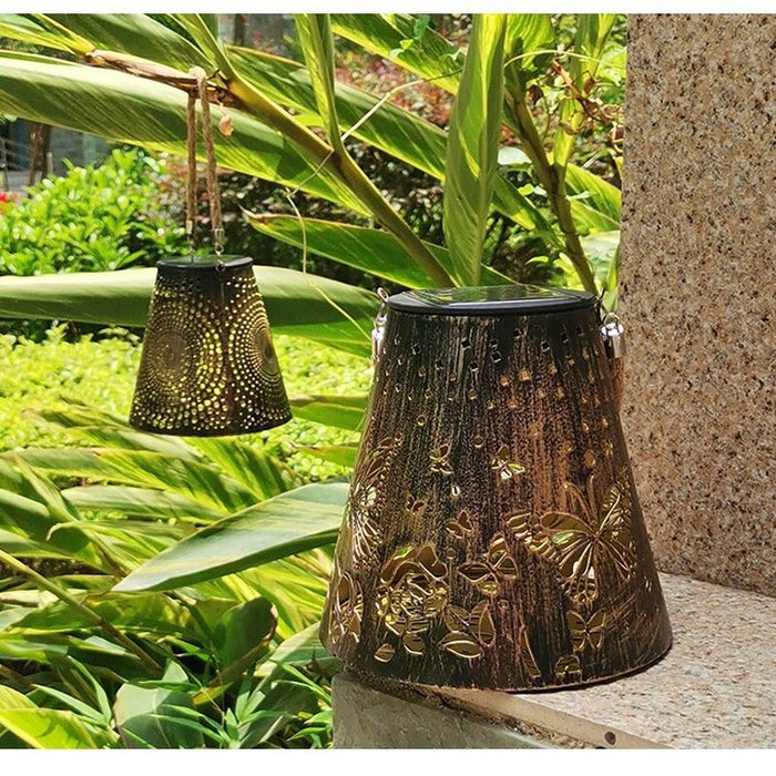 Hollow Star Solar Hanging Outdoor Lights