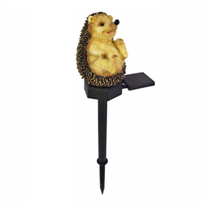 Outdoor Decor Waterproof Resin Hedgehog LED Solar Lamp