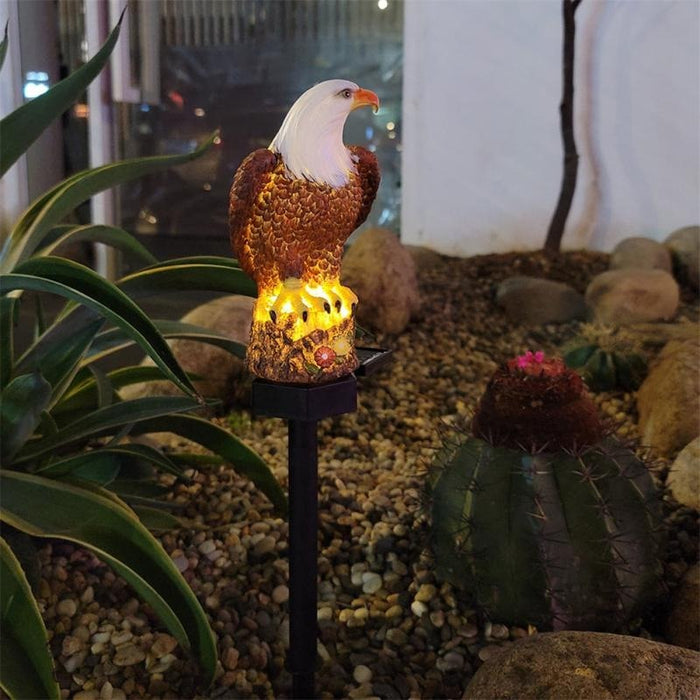 Eagle Shape Ornament Waterproof Garden Lawn Solar Lamp