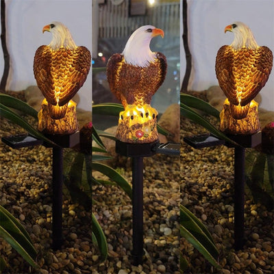 Eagle Shape Ornament Waterproof Garden Lawn Solar Lamp