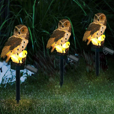 Home Decor Owl LED Solar Lamp
