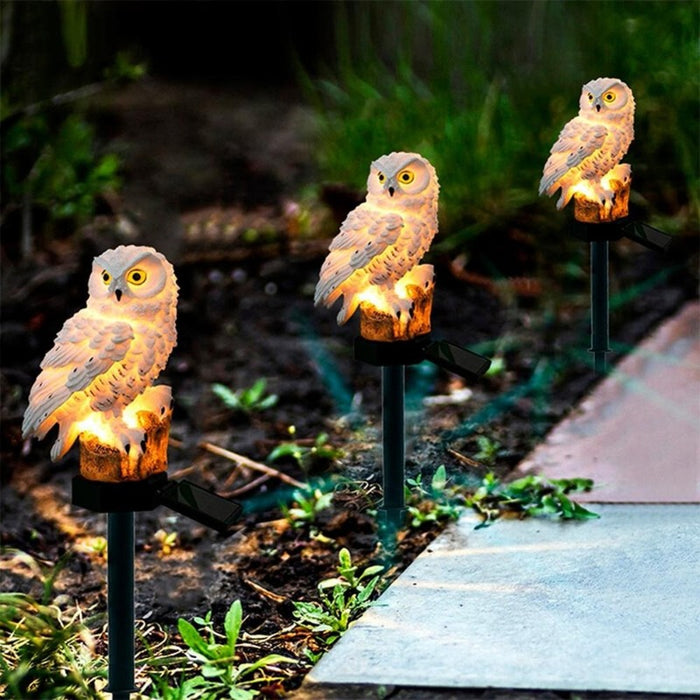 Home Decor Owl LED Solar Lamp