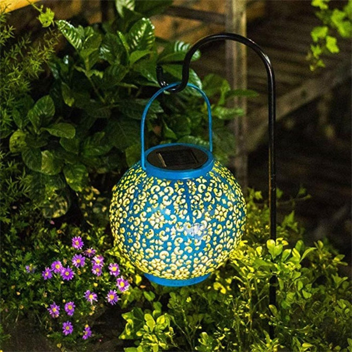 Retro Design Round Outdoor Solar Light