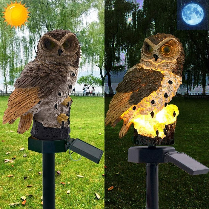 Home Decor Owl LED Solar Lamp