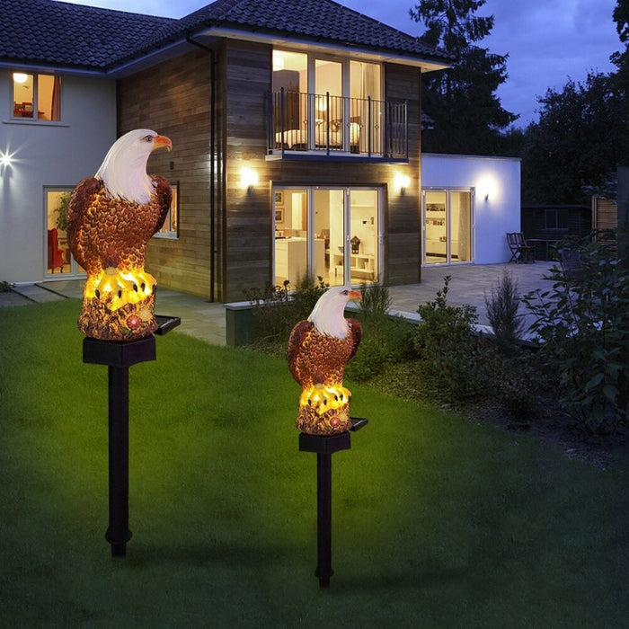 Eagle Shape Ornament Waterproof Garden Lawn Solar Lamp