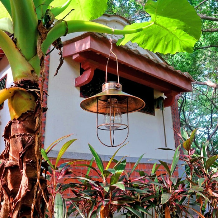 Retro LED Solar Lantern Hanging Lamps