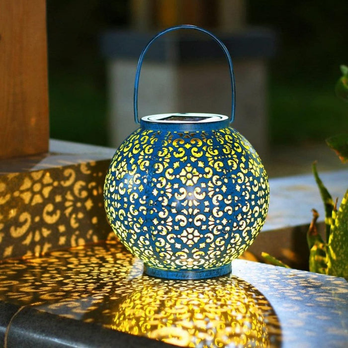 Retro Design Round Outdoor Solar Light