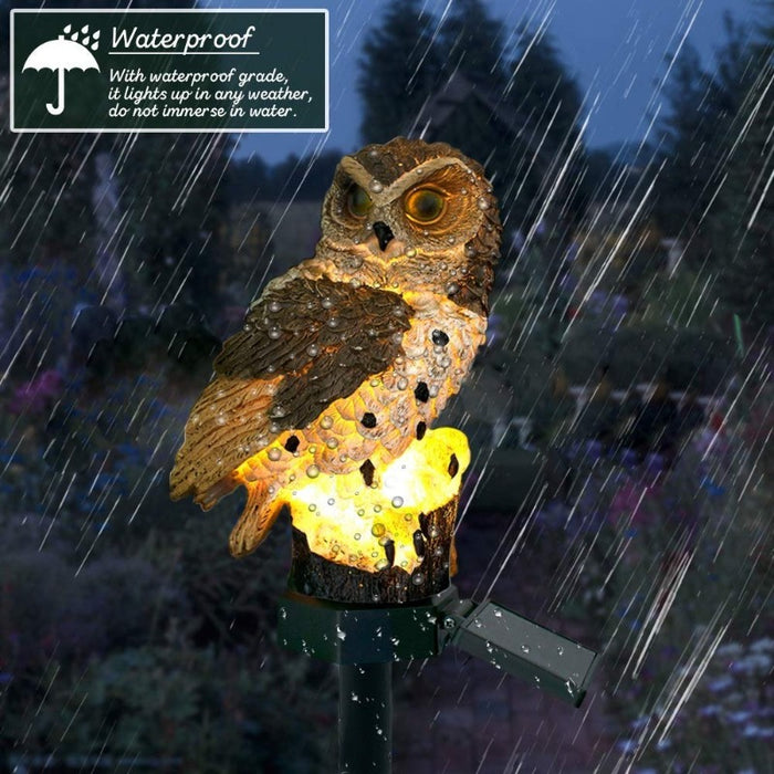 Home Decor Owl LED Solar Lamp