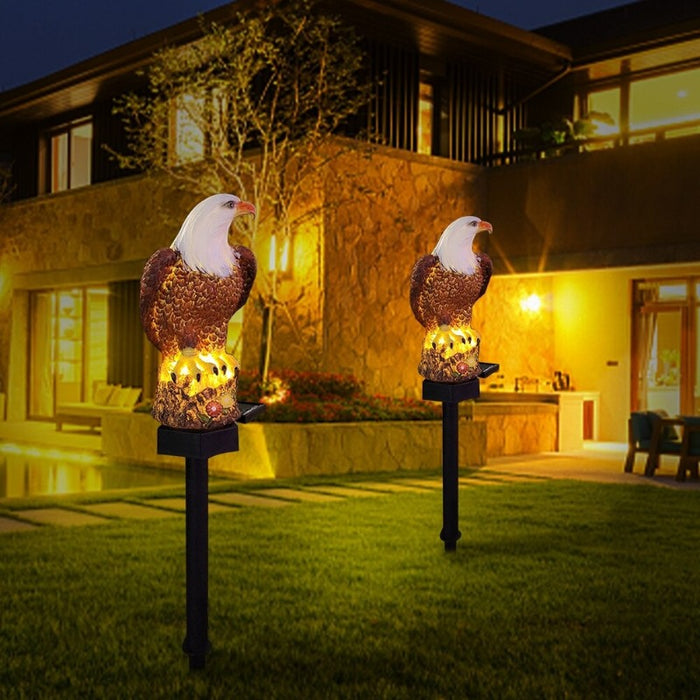 Eagle Shape Ornament Waterproof Garden Lawn Solar Lamp