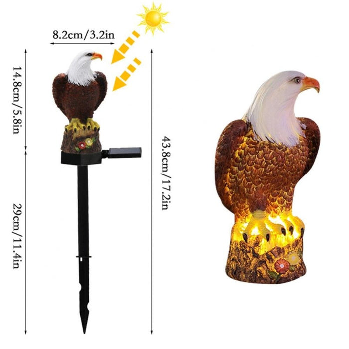 Eagle Shape Ornament Waterproof Garden Lawn Solar Lamp