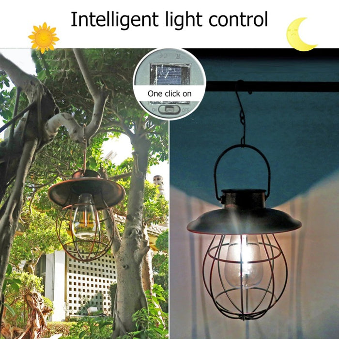 Retro LED Solar Lantern Hanging Lamps