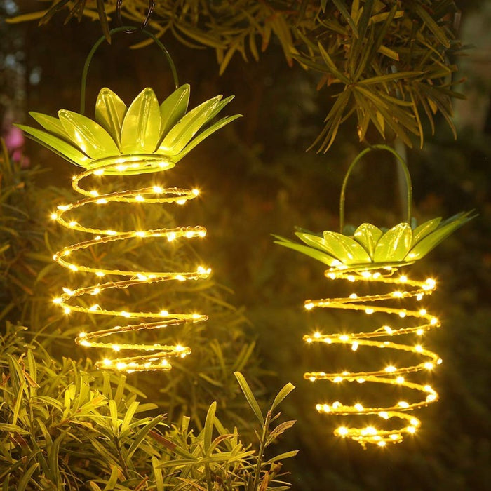 Pineapple 25 LED Hanging Solar Lamp