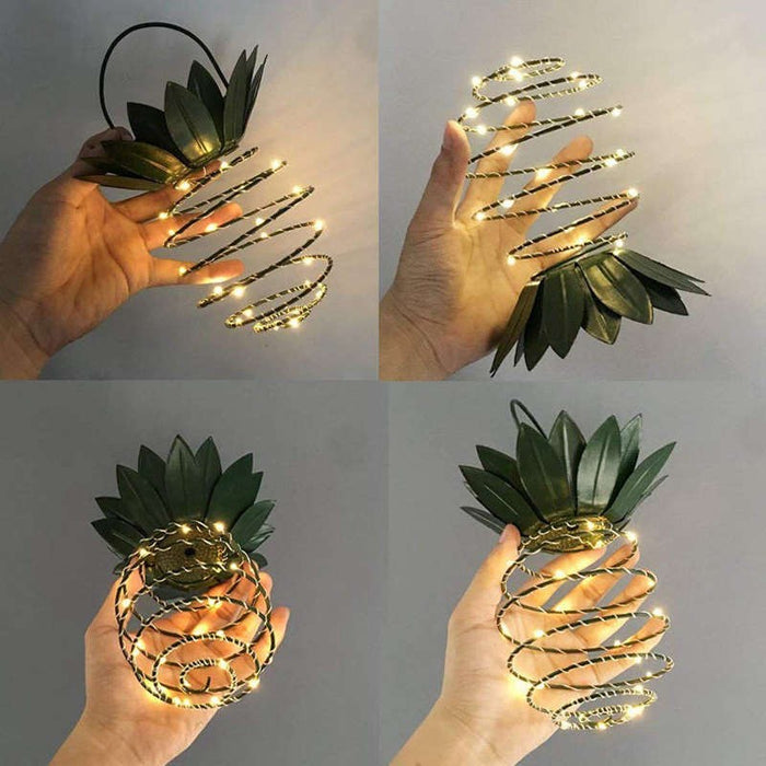 Pineapple 25 LED Hanging Solar Lamp