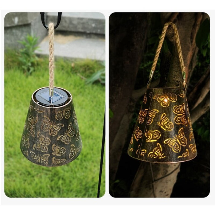 Solar Hollow Butterfly LED Projection Lamp