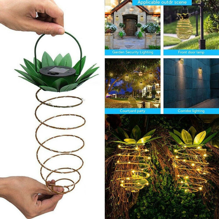 Pineapple 25 LED Hanging Solar Lamp